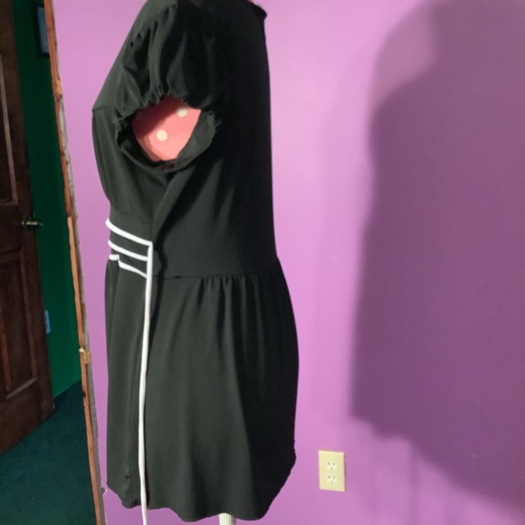 Women’s Speechless Black/white Peplum Top Size L - Picture 5 of 15